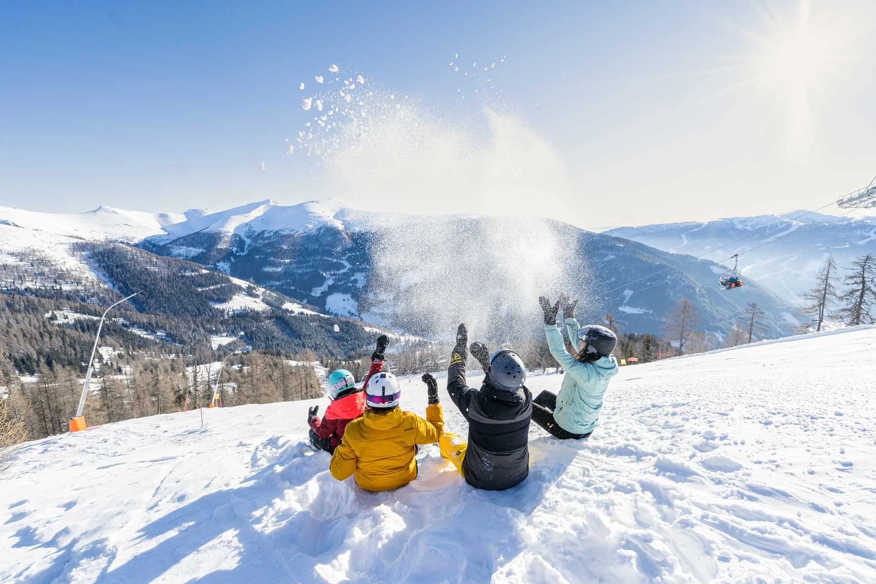 klein Skifahren Familie Bad Kleinkirchheim Winter ©Mathias Pragant MBN Tourismus 1