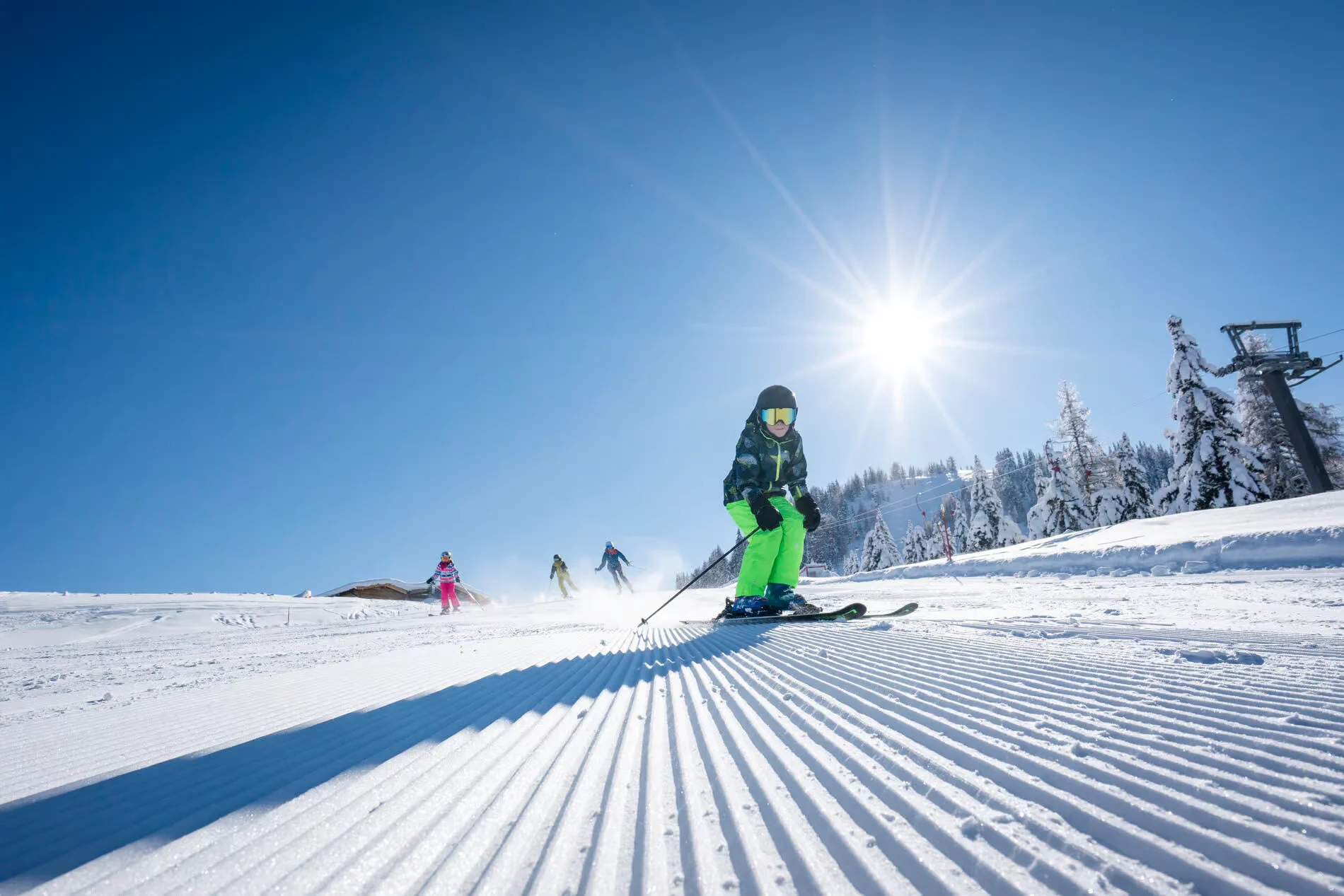 Skifahren Sportberg Goldeck Familie Millstaetter See Winter ©Gert Perauer MBN Tourismus 26