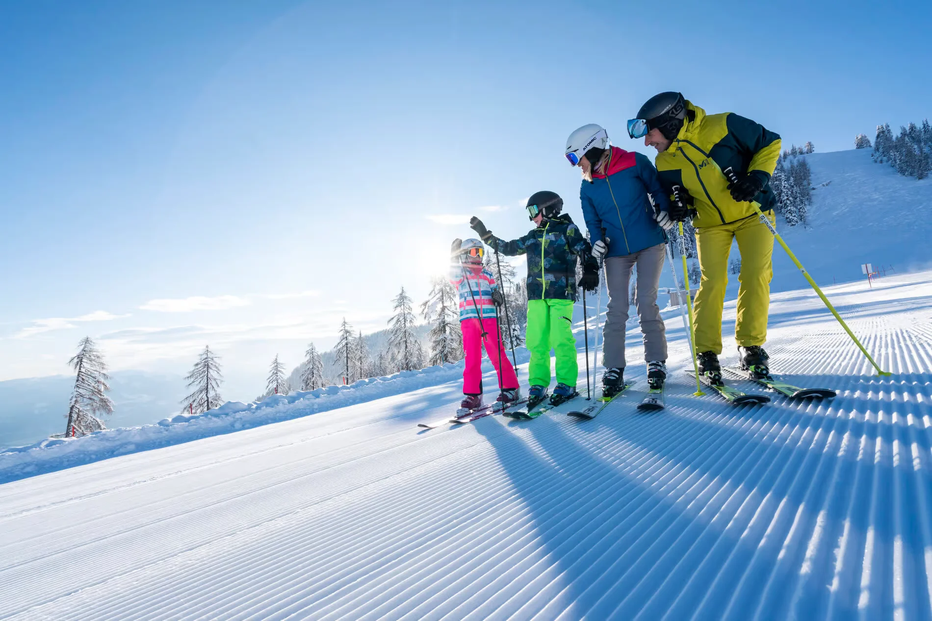 Skifahren Sportberg Goldeck Familie Millstaetter See Winter ©Gert Perauer MBN Tourismus 6